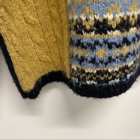 VINTAGE WOOL COLOUR BLOCK SWEATER - Picture 4 of 7